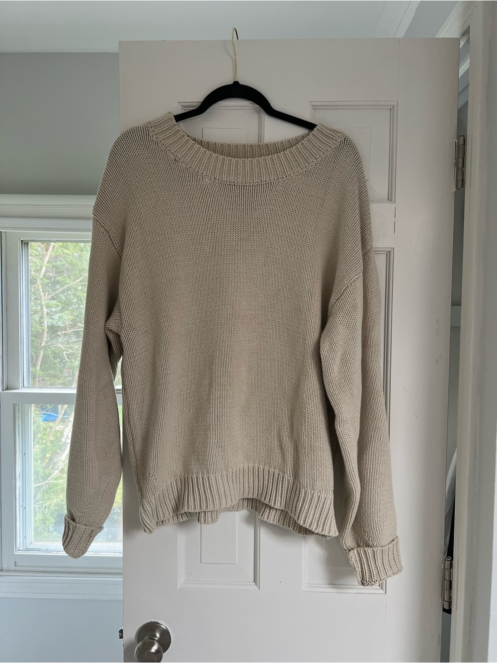 Princess Polly Cream Knit Sweater